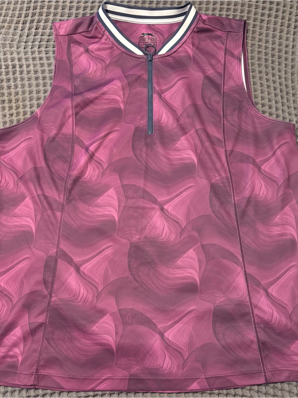 Slazenger Pink Swirl Sleeveless Golf Top